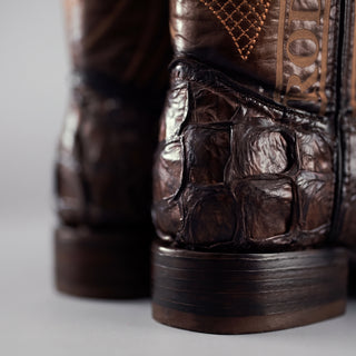 Men's Pirarucu Monster Fish Original Exotic Square Toe Cowboy Boot