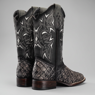 Men's Pirarucu Monster Fish Original Exotic Square Toe Cowboy Boot