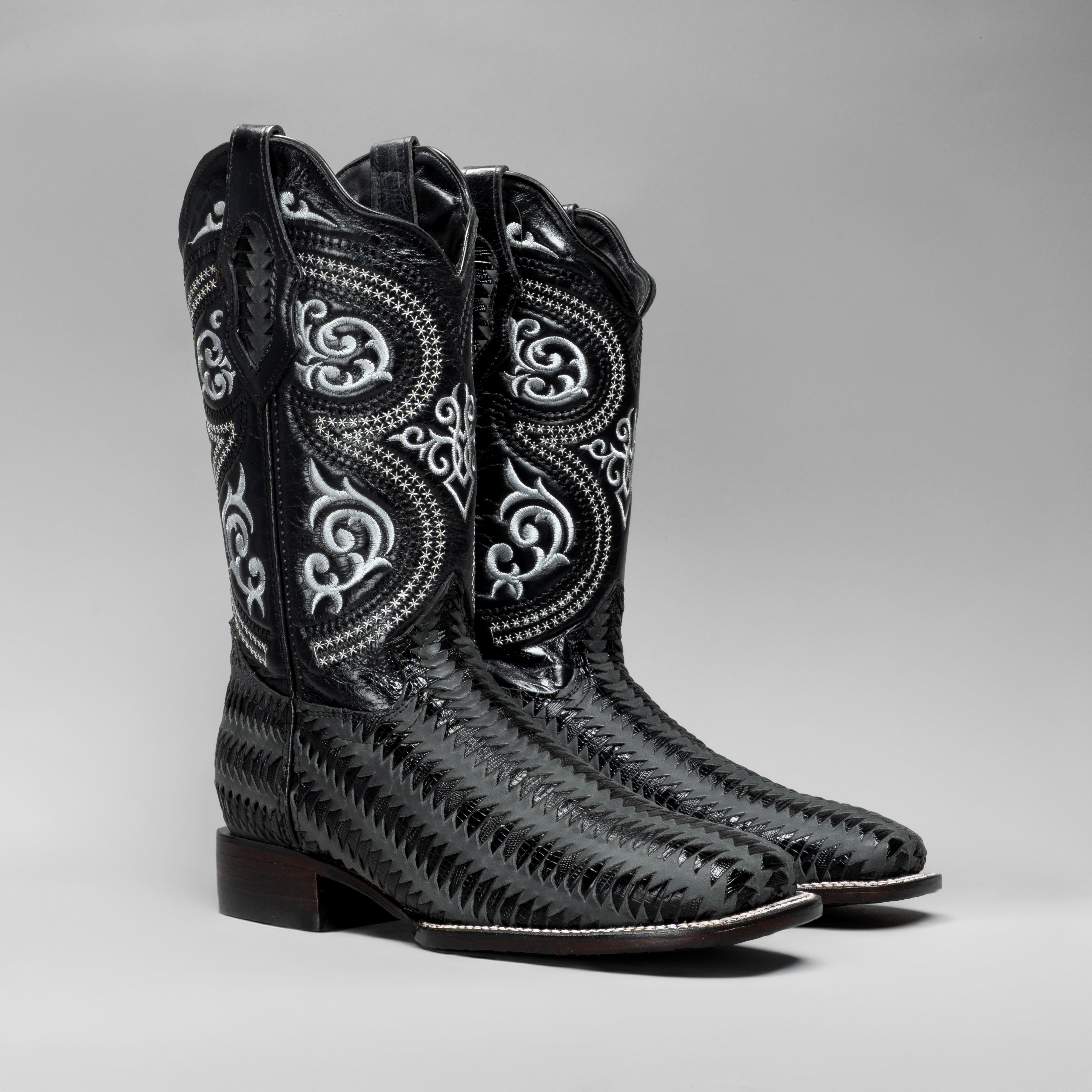 Men's Braided Square Toe Cowboy Boots and Belt Combo – Joe Boots