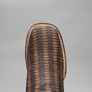 Men's Braided Square Toe Cowboy Boots