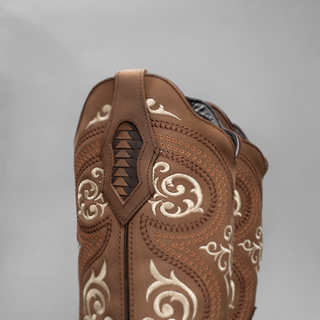 Men's Braided Square Toe Cowboy Boots and Belt Combo