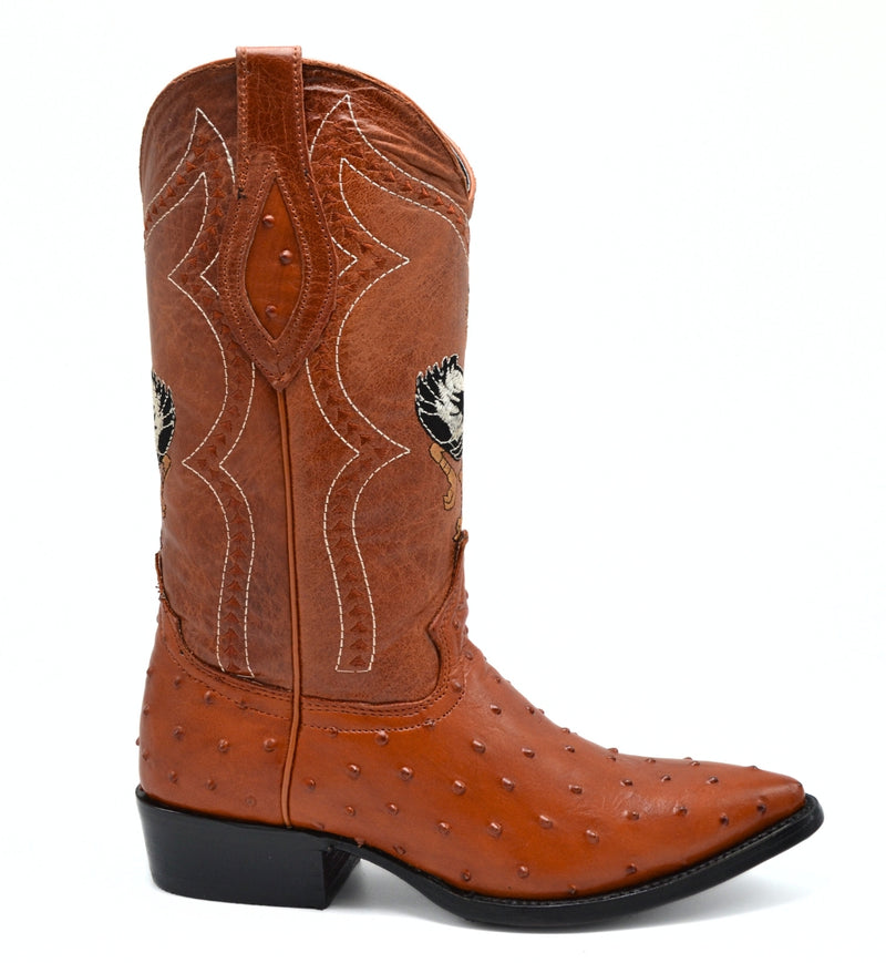 Load image into Gallery viewer, JB901 Cognac Men&#39;s Western Boots: J Toe Cowboy &amp; Rodeo boots in Genuine Leather
