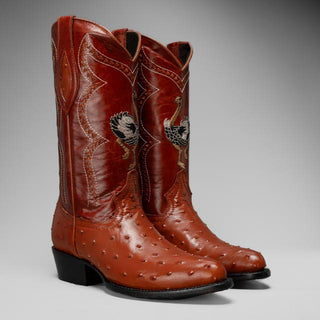 Men's Ostrich J Toe Cowboy Boot