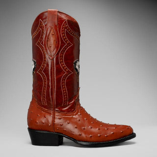 Men's Ostrich J Toe Cowboy Boot
