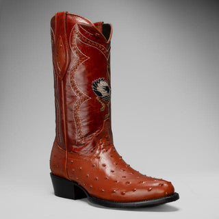 Men's Ostrich J Toe Cowboy Boot