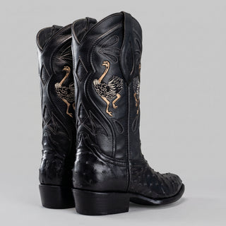 Men's Ostrich Original Exotic J Toe Cowboy Boot
