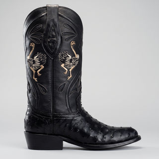 Men's Ostrich Original Exotic J Toe Cowboy Boot