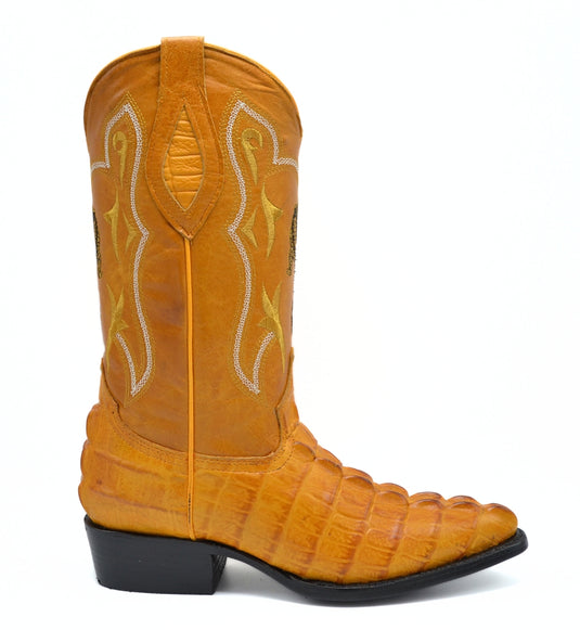 Combo JB904 Buttercup Combo Men's Western Boots: J Toe Cowboy boots in Genuine Leather 004 Butter Belt