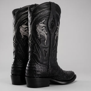 Men's Caiman Original Exotic J Toe Cowboy Boot