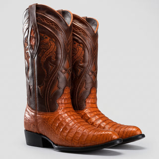 Men's Caiman Original Exotic J Toe Cowboy Boot