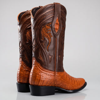 Men's Caiman Original Exotic J Toe Cowboy Boot