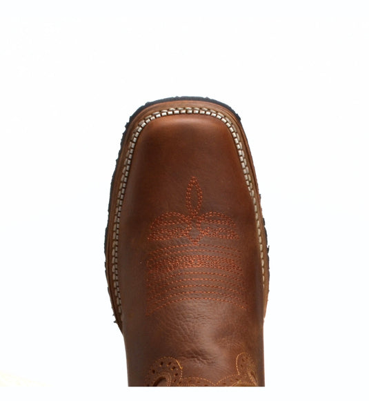 Combo VE517 Oryx Men's Western Boots: Square Toe Rodeo boots in Genuine Leather JB140 Honey Belt