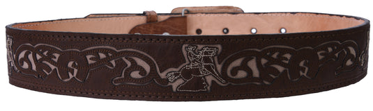 CB11 Brown Cowboy Belt Jinete