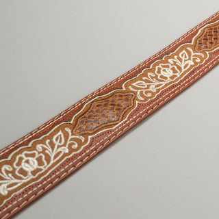 Men's CB22 Leather Artisanal Embroidery Cowboy Belt