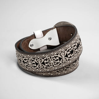 Men's Leather Artisanal Embroidery Cowboy Belt