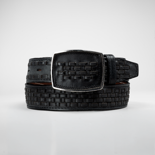 Men's Braided Leather Formal Cowboy Belt