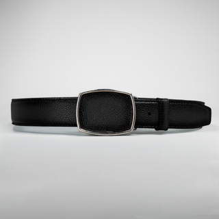 Men's Plain Leather Formal Cowboy Belt