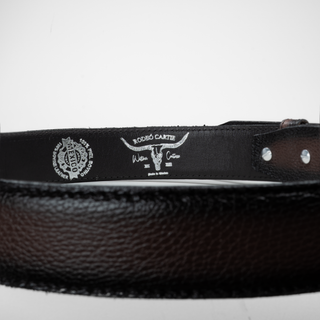 Men's Plain Leather Formal Cowboy Belt