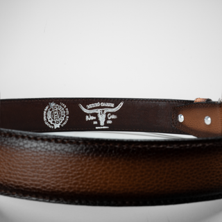 Men's Plain Leather Formal Cowboy Belt