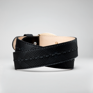 Men's Lazer Leather Formal Cowboy Belt