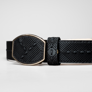 Men's Lazer Leather Formal Cowboy Belt