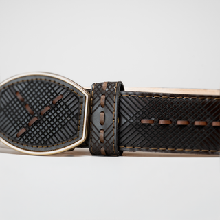 Men's Lazer Leather Formal Cowboy Belt