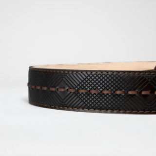 Men's Lazer Leather Formal Cowboy Belt