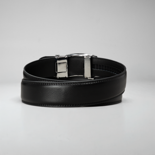 Men's Adjustable Plain Leather Formal Belt