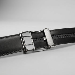 Men's Adjustable Plain Leather Formal Belt