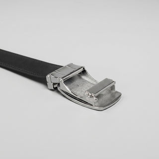 Men's Adjustable Plain Leather Formal Belt