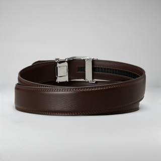 Men's Adjustable Plain Leather Formal Belt