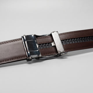 Men's Adjustable Plain Leather Formal Belt