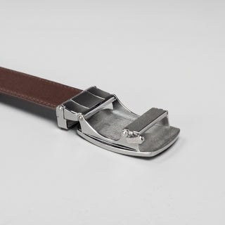 Men's Adjustable Plain Leather Formal Belt