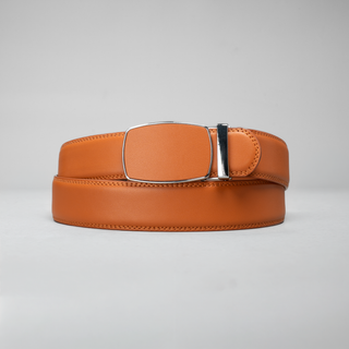 Men's Adjustable Plain Leather Formal Belt