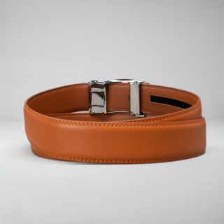 Men's Adjustable Plain Leather Formal Belt
