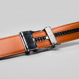 Men's Adjustable Plain Leather Formal Belt