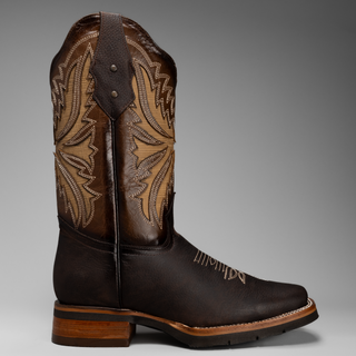 Men's 518 Leather Square Toe Cowboy Boots