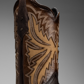 Men's 518 Leather Square Toe Cowboy Boots