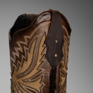 Men's 518 Leather Square Toe Cowboy Boots