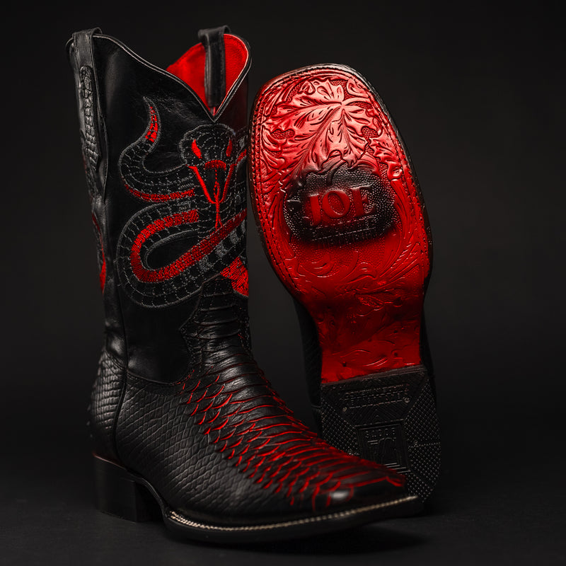 Load image into Gallery viewer, Men&#39;s VIPER Python Tribute Square Toe Boot
