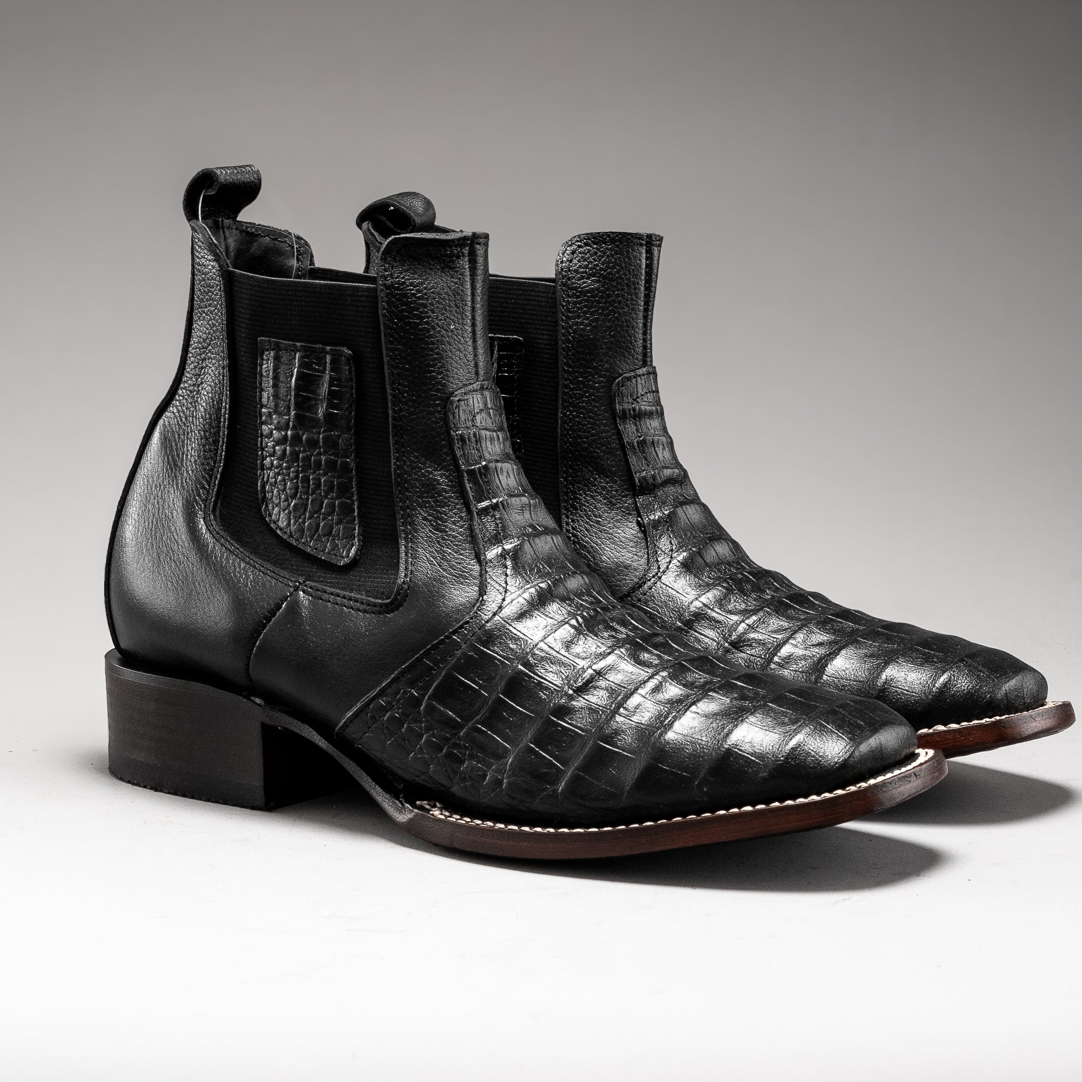 Men's 728 Vintage Western Ankle Boot Square Toe Caiman – Joe