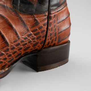 Cognac boot and belt combo