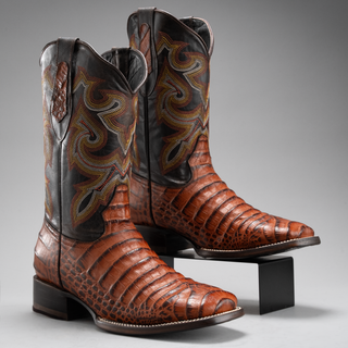 Cognac boot and belt combo