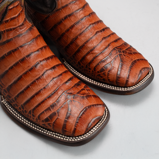 Cognac boot and belt combo