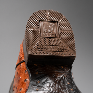 Cognac boot and belt combo