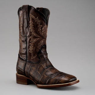Men's Alligator Leather Square Toe Cowboy Boots