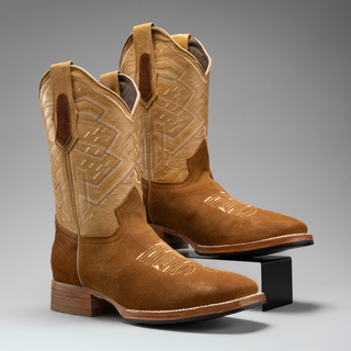 Men's 521 Nobuck and Hair Square Toe Cowboy Boots