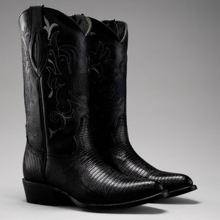 Black boot and belt combo