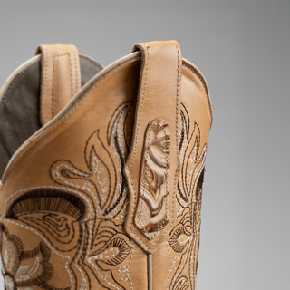 Men's 569 Sincelado Engraved Leather Square Toe Cowboy Boots