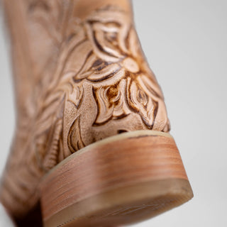 Men's 569 Sincelado Engraved Leather Square Toe Cowboy Boots